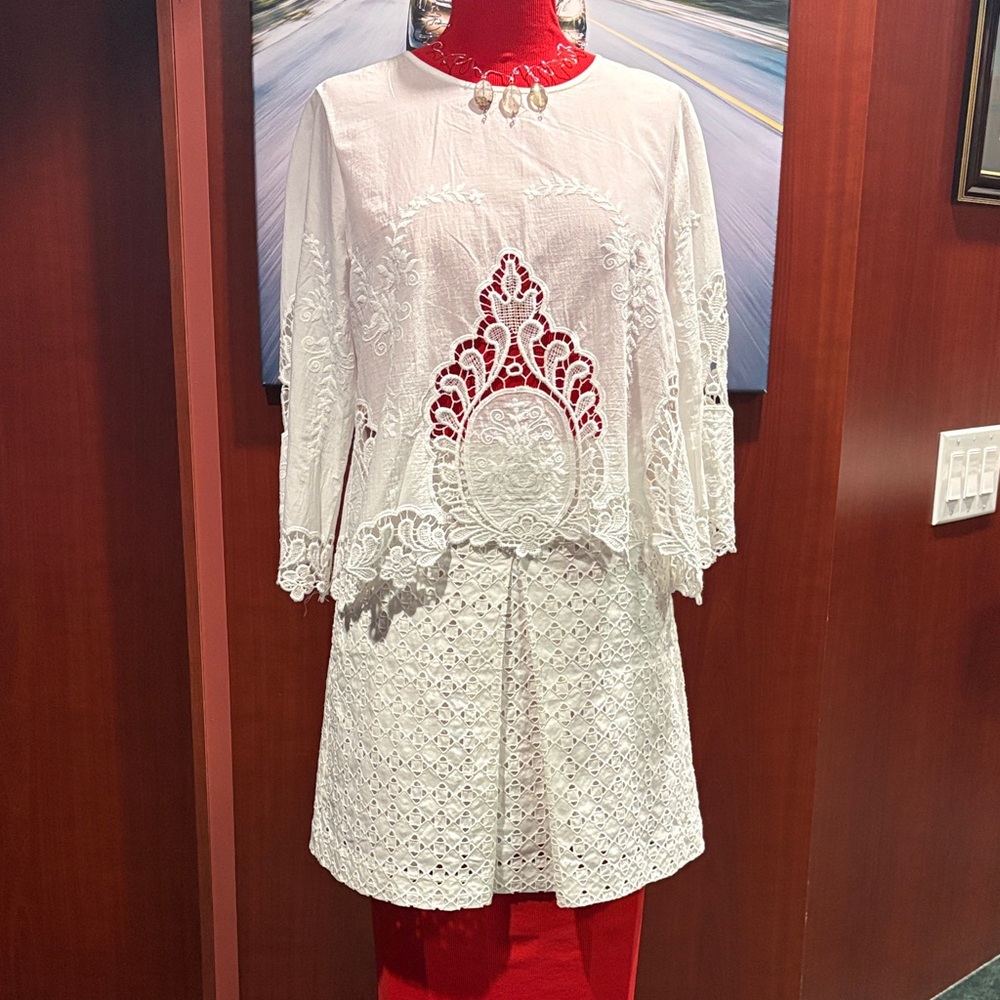 Kenar White Lace Blouse